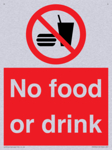 No food or drink